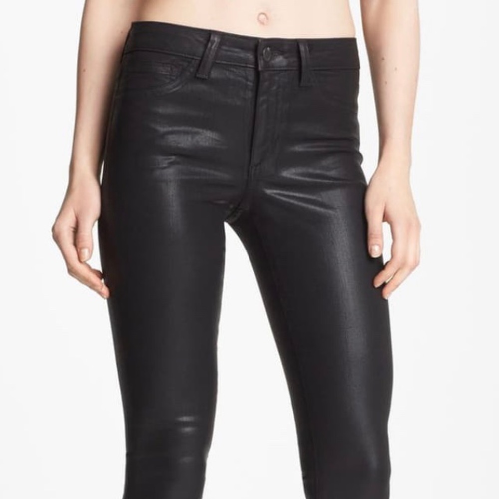 Joe’s Jeans Black Coated Skinny Jeans